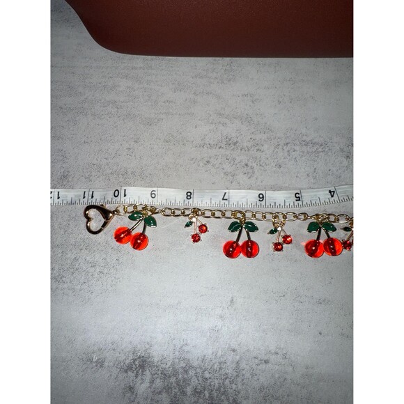 Red Cherry purse Charm Novelty Chain Strap - Picture 8 of 9